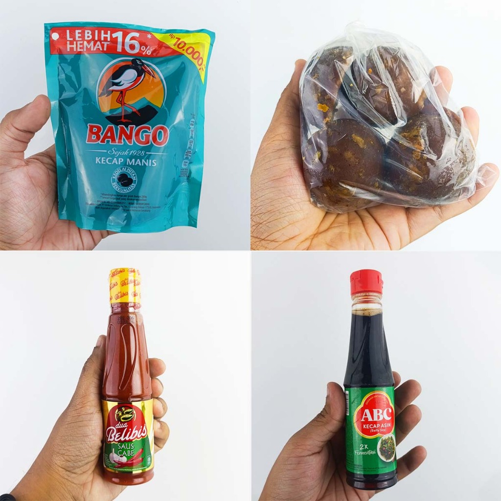 

Bumbu Masak Kecap Manis Bango, Kecap Asin ABC, Gula Merah, Saus Belibis