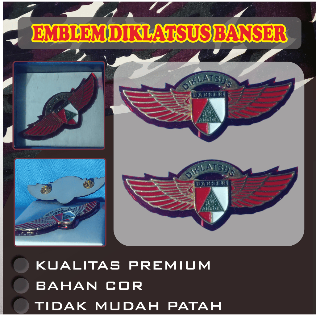 EMBLEM DIKLATSUS BANSER, EMBLEM PIN PDH COR.