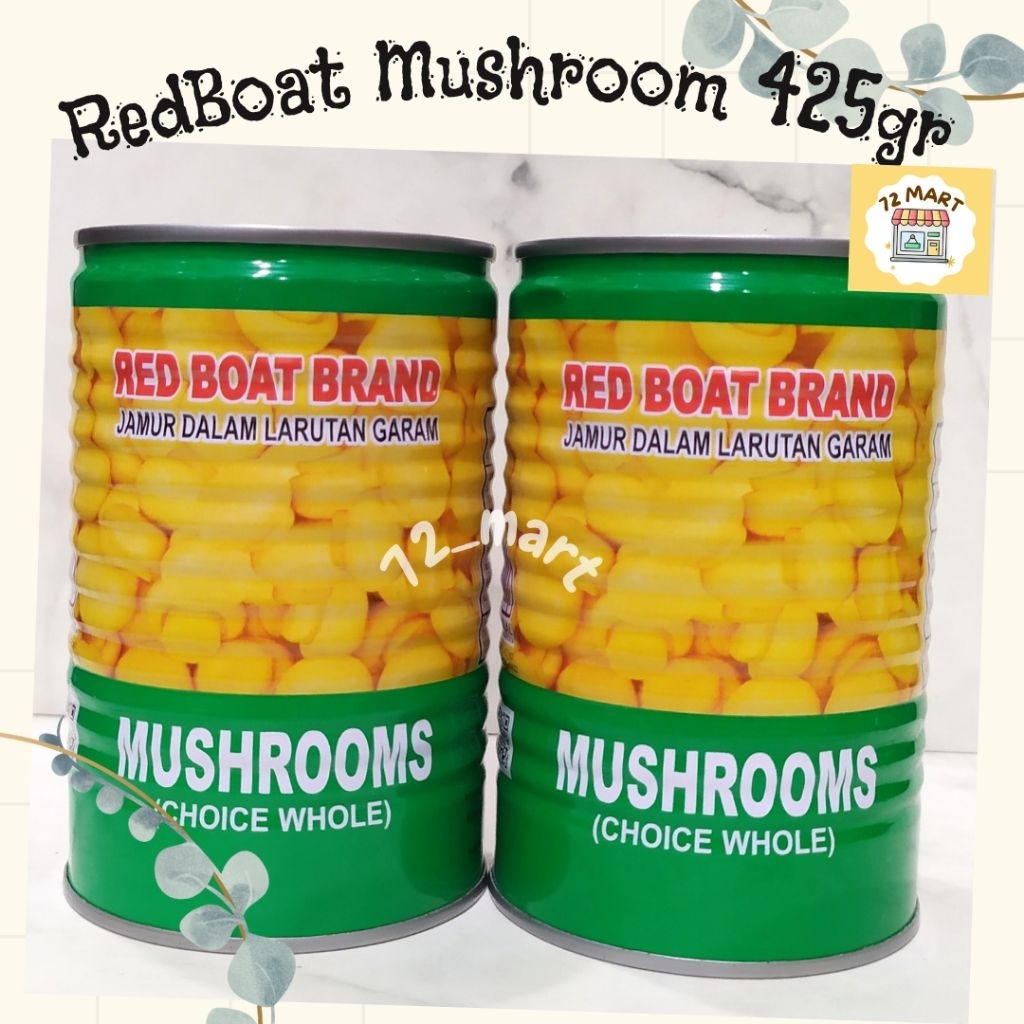 

Redboat Brand Champignon Mushroom/moku/Jamur Kancing 425gr