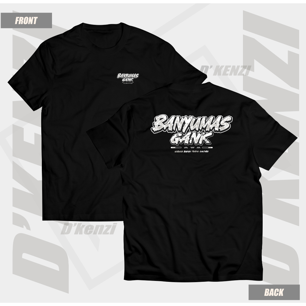 Kaos Banyumas Gank T-shirt Banyumas Warisan Budaya Tradisi Culture Bahan katun adem nyaman enak dipa