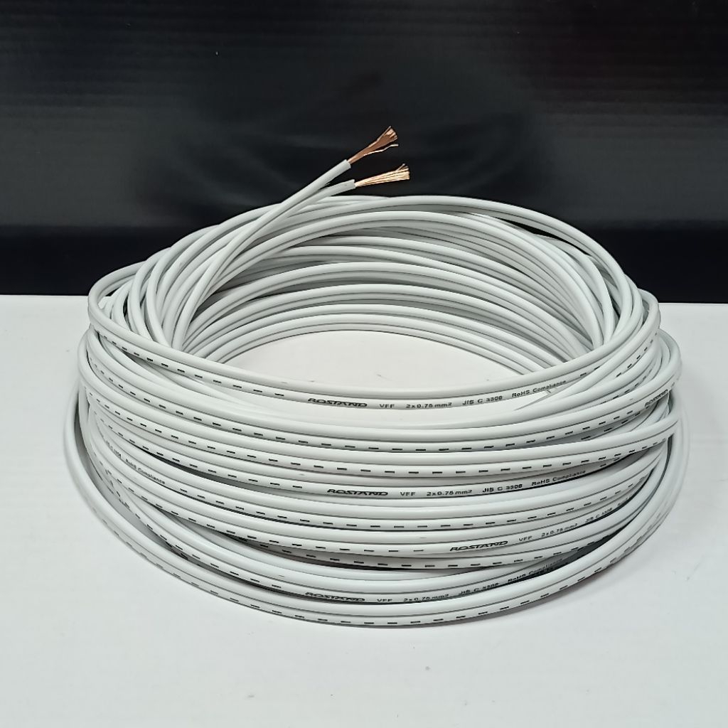 Kabel Speaker Rostand 18awg 99.9% Tembaga Murni