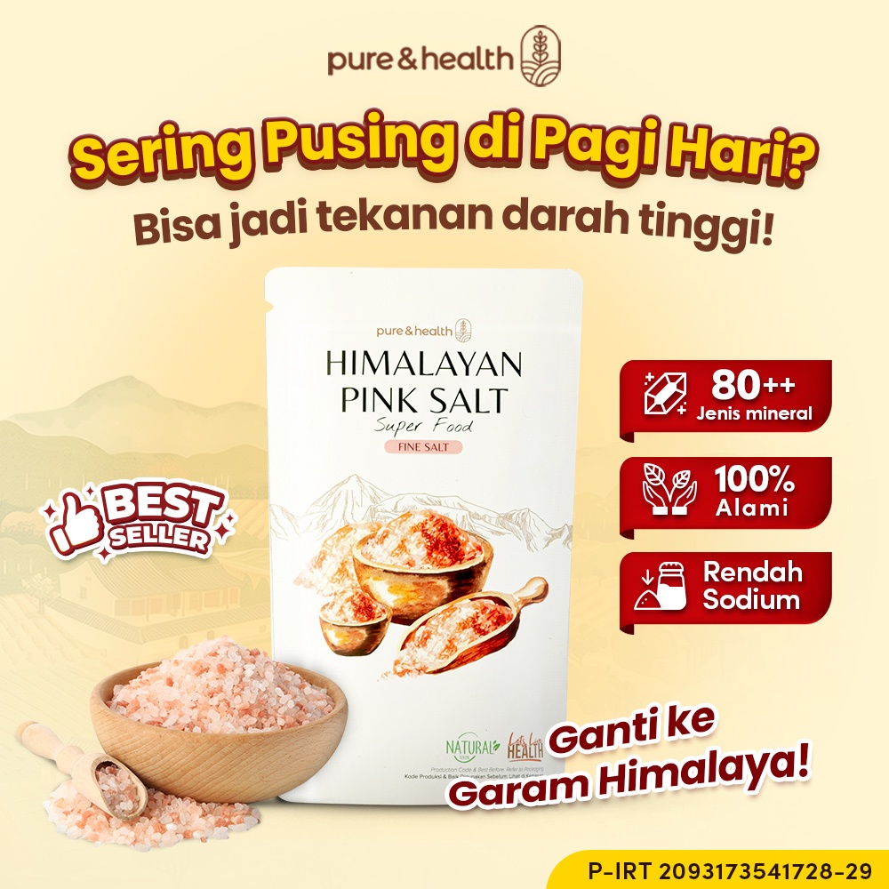 

Garam Himalaya 1 kg Pure and Health - Garam Kesehatan untuk Bantu Jaga Tekanan Darah