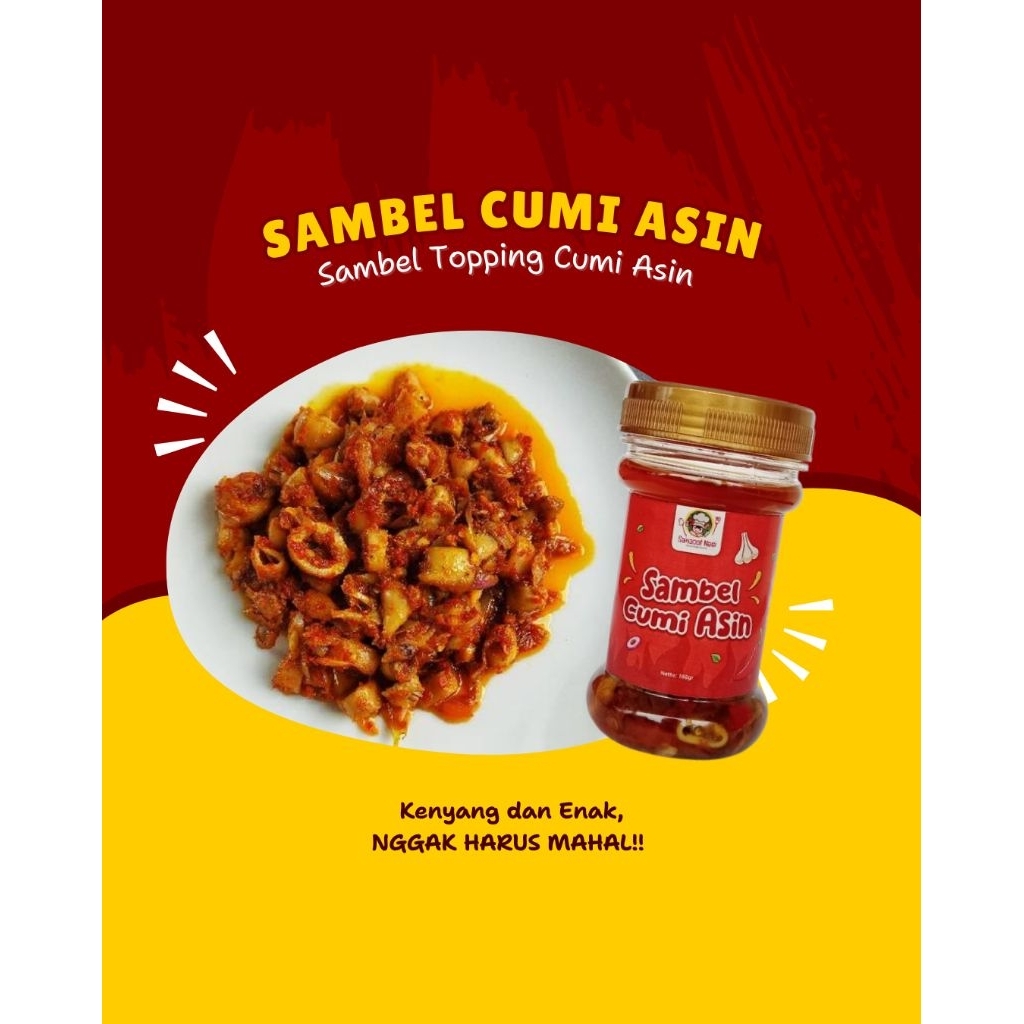 

Sambel Cumi Asin (180gr)