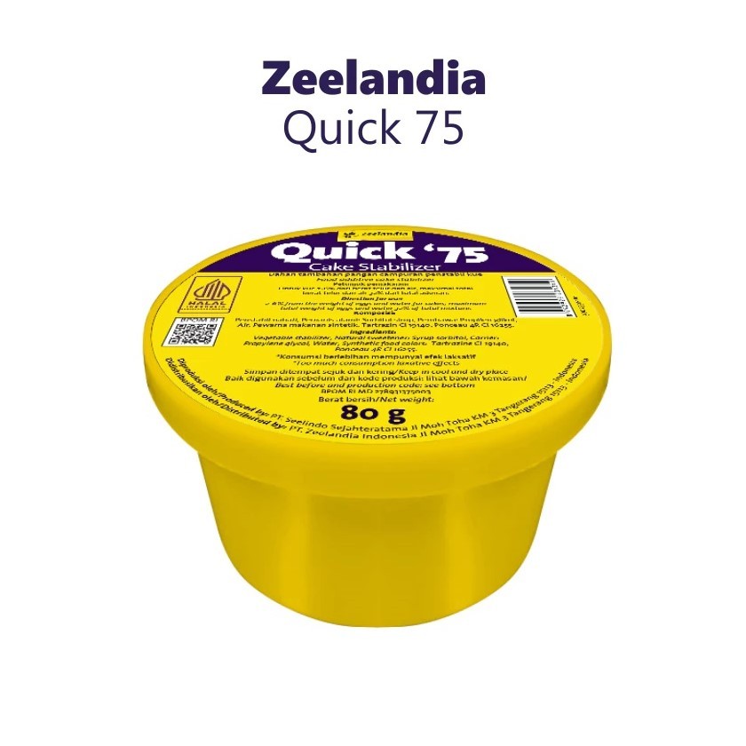 Zeelandia Quick 75 Cake Stabilizer 80gr
