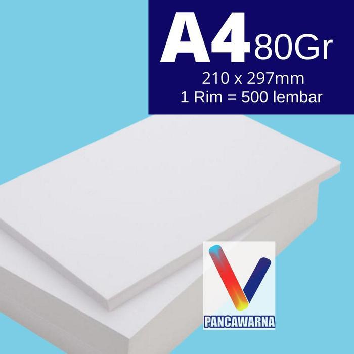 

Kertas HVS A4 80gr 1 Rim (500 lembar) - Paper Putih Polos