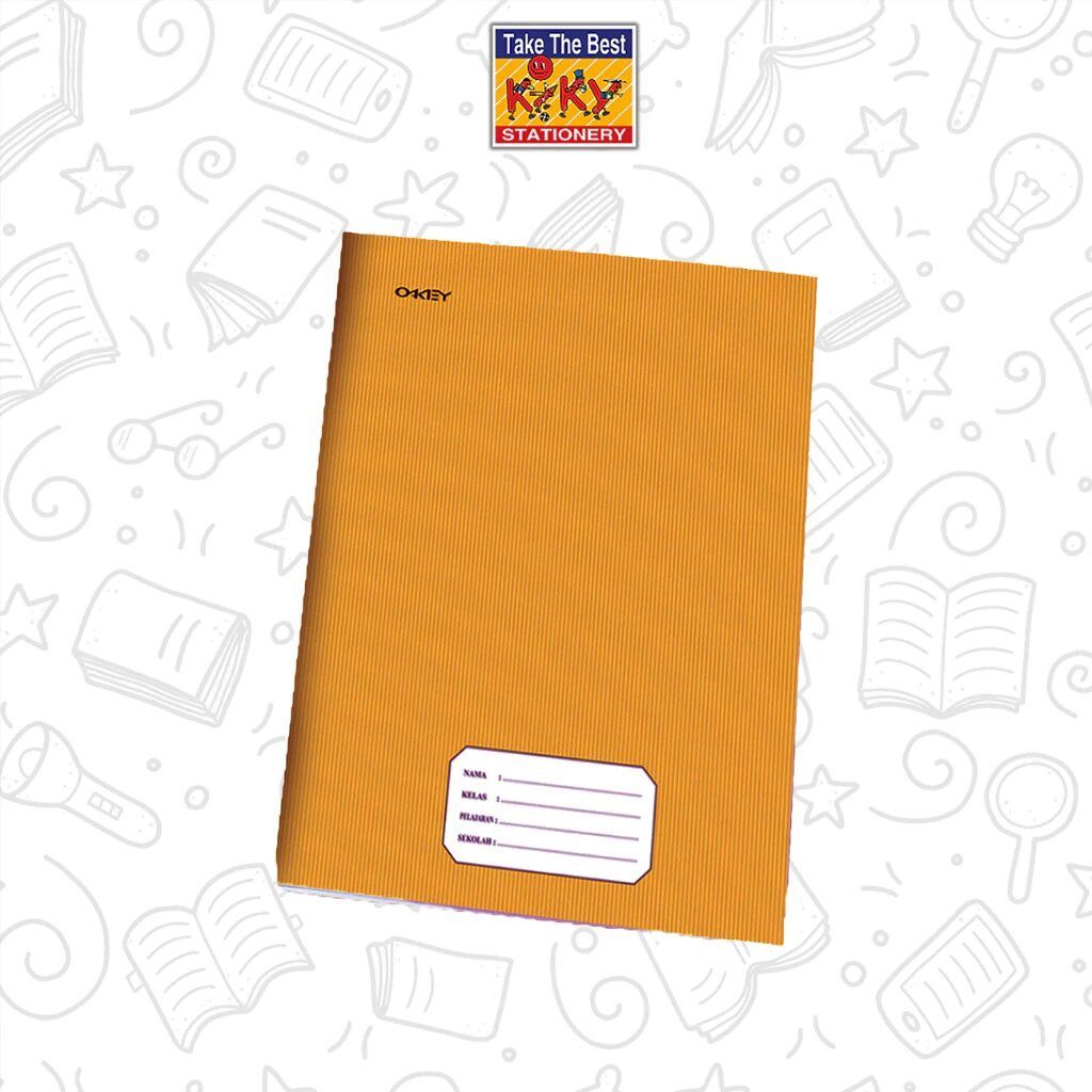 

OKEY Buku Tulis BX 36 Lembar (Uk. 17.5 x 25 cm) - 10 Buku / Motif Random Boxy