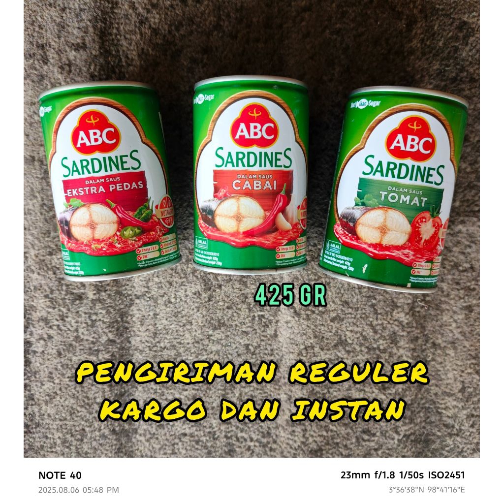 

ABC ~ SARDEN DALAM SAUS TOMAT / CABE 425GR