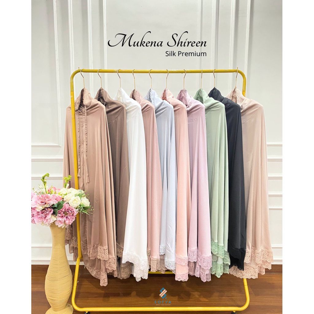 Mukena Shiren Silky Premium | Mukena Silky Renda Kecil | Mukena Silky Premium Jumbo Elegan | Mukena 