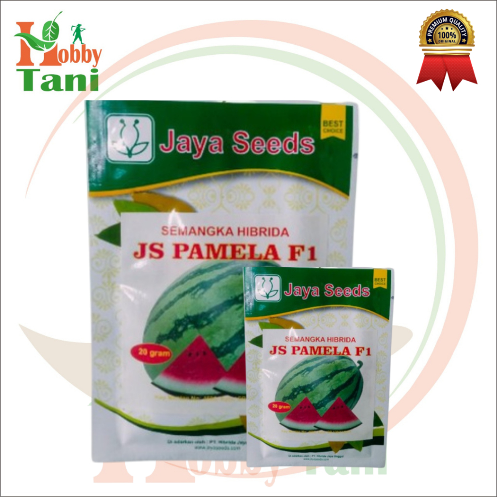 ORIGINAL NEW JS PAMELA F1 20gr - Benih biji bibit semangka hibrida merah manis segar - JAYA SEEDS