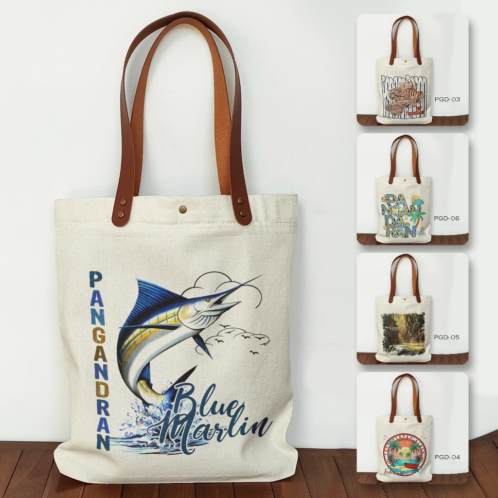 Totebag Souvenir Pangandaran Totebag Canvas Oleh Oleh Pangandaran