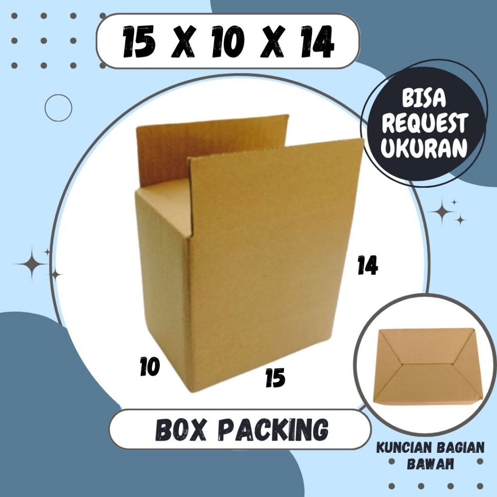 

Box 15x10x14 Packing A0 Dus Karton Kardus Kotak Madu Kemasan Botol Jamu Kardus Balap Jombang