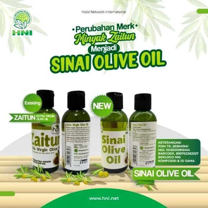 

MINYAK ZAITUN SINAI 100% EXTRAK VIRGIN OLIVE OIL