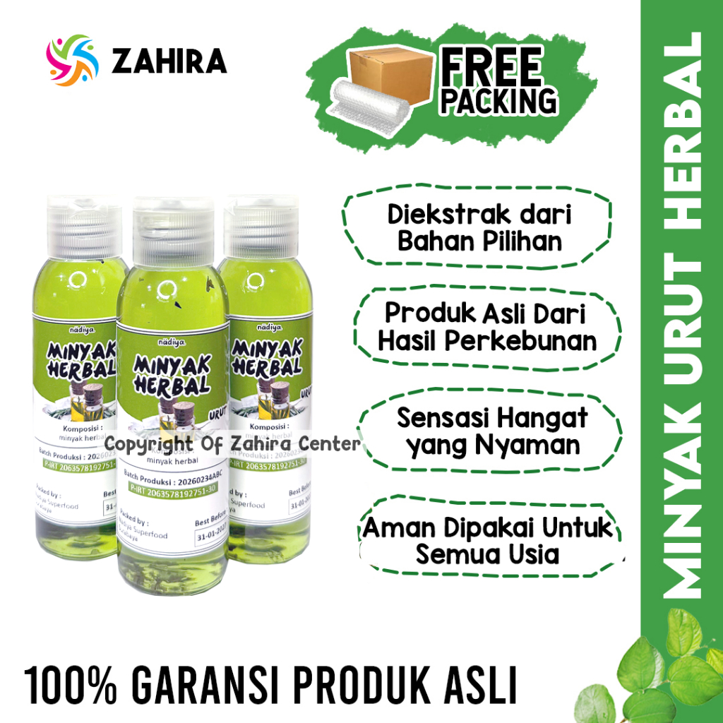 Minyak Urut Herbal 100ml Untuk Kesehatan Pegal Capek Asli Hasil Perkebunan Telon Bayi Dewasa Ibu