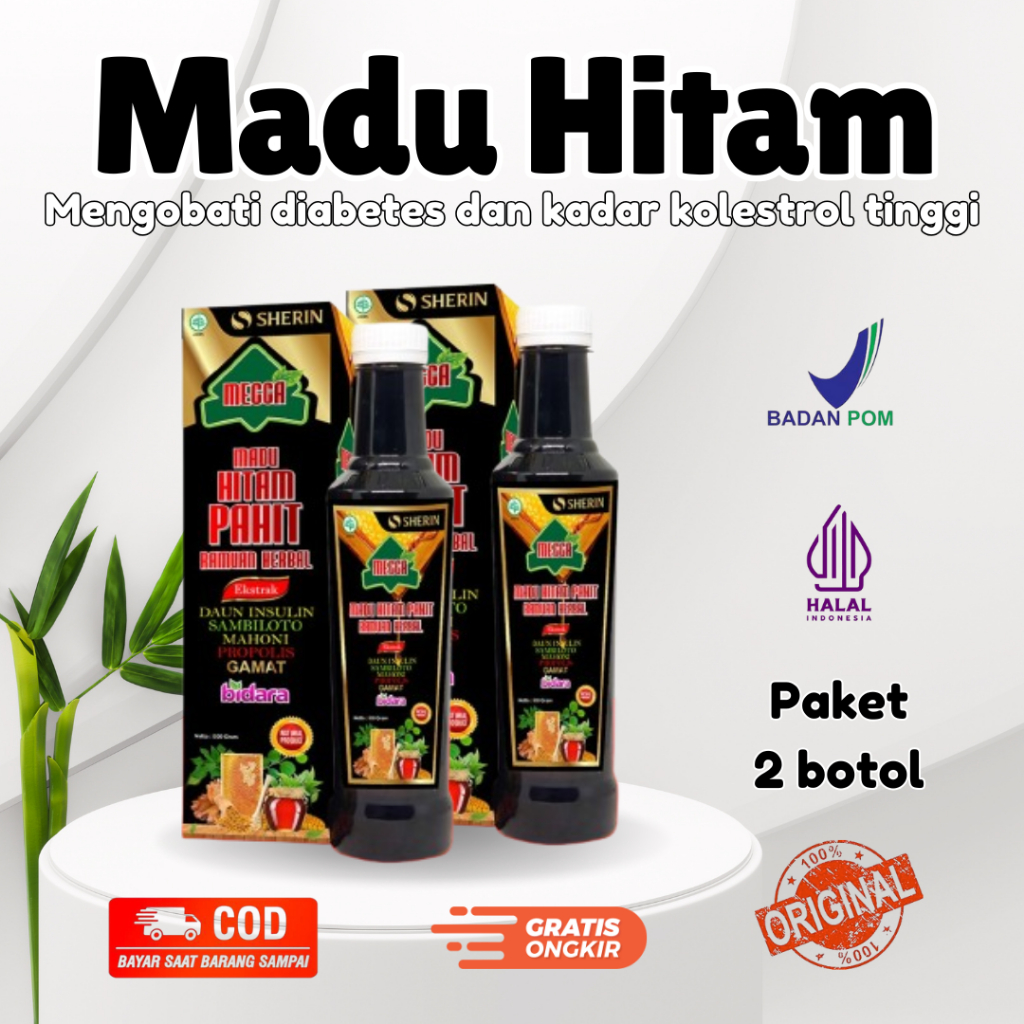 

Mecca Madu Hitam Insulin Diabetes 2 Botol 500gr