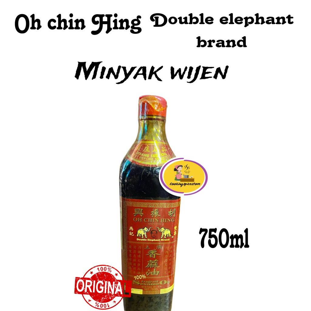 

Oh Chin Hing / Double Elephant Fragrant Sesame Oil / Minyak Wijen