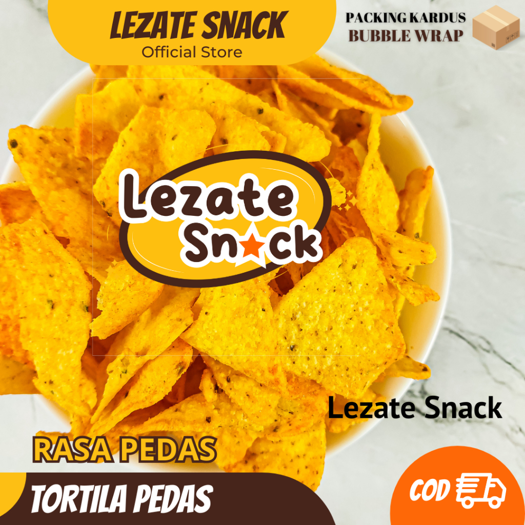 

Tortila Chips Pedas 500GR Murah Gurih Renyah / Tortilla Chips Kiloan / Tortila Chip Snack / Doritos Kiloan Lezate Snack SEDAP SNACK