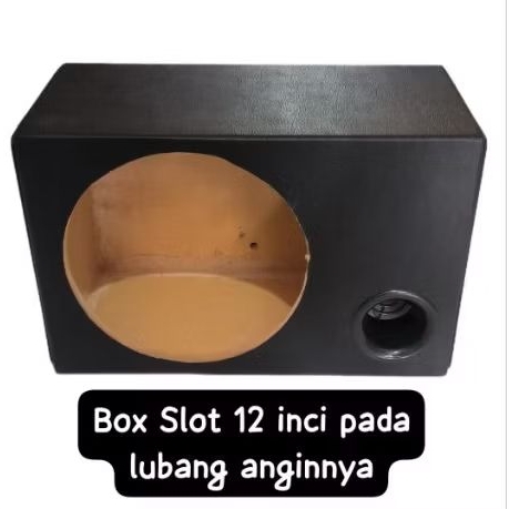 Box slot ukuran 12 inch ada lubang anginnya box subwoofer audio mobil
