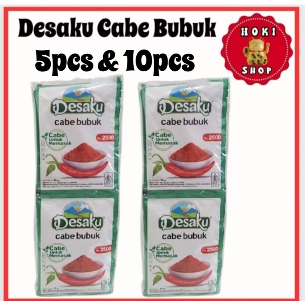 

* Desaku Cabe Bubuk 5pcs & 12pcs 10gr / Cabe Bubuk Desaku
