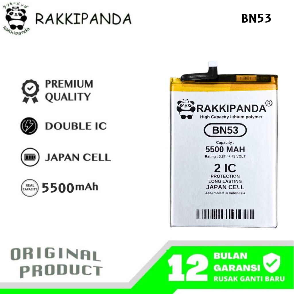 RakkiPanda - BN53 Redmi Note 9 Pro / Note 10 Pro 4G Batre Batrai Baterai
