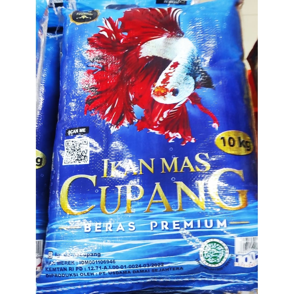 

Beras putih premium Ikan Mas Cupang 10kg fcz