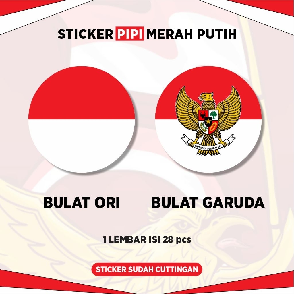 

STICKER PIPI UV DTF EDISI KEMERDEKAAN HUT RI KE 80 ( bendera, dirgahayu indonesia, i love indonesia )