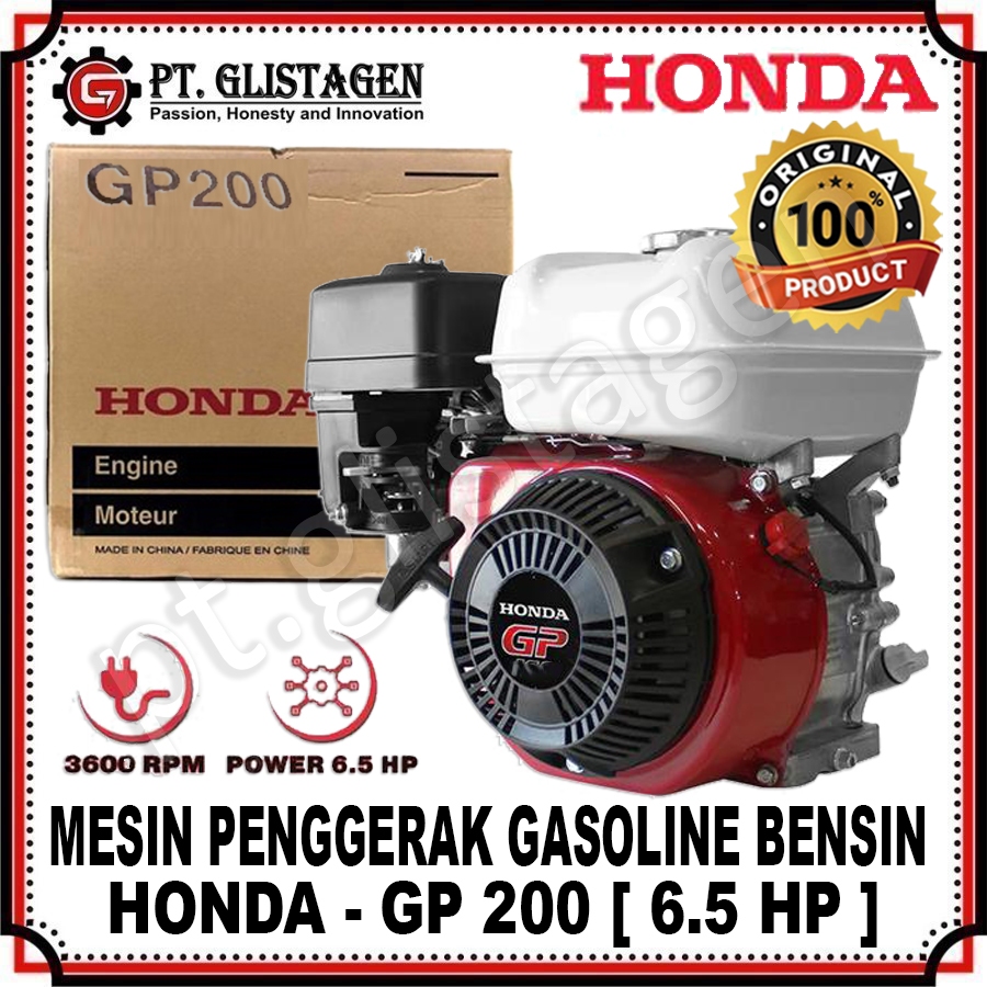 HONDA GP200 Mesin Engine Pengerak Motor Gasoline Bensin 6.5 HP GP 200 GP-200 GP200 ORIGINAL HONDA