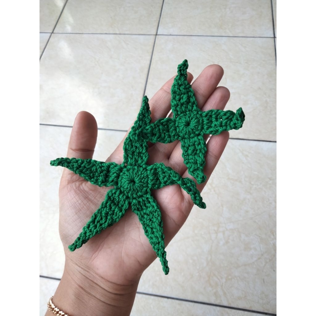 KELOPAK BUNGA MAWAR RAJUT // ECER GROSIR // DAUN BAGIAN BAWAH BUNGA MAWAR