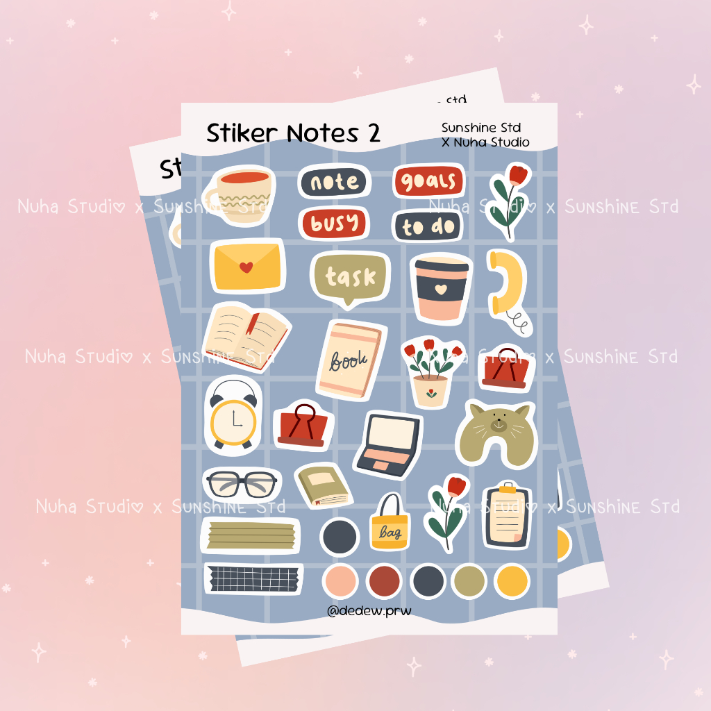 

Sticker Notes 2 Quote Aesthetic Estetik Stiker HP Laptop Botol Cute Waterproof Bujo