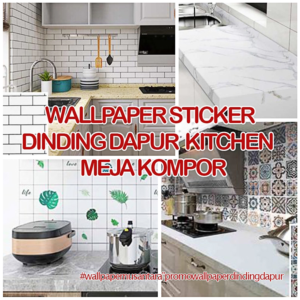 PROMO COD  WALLPAPER STICKER | DINDING | KITCHEN | DAPUR | MEJA KOMPOR | MERK SOOKU | MERK KCT