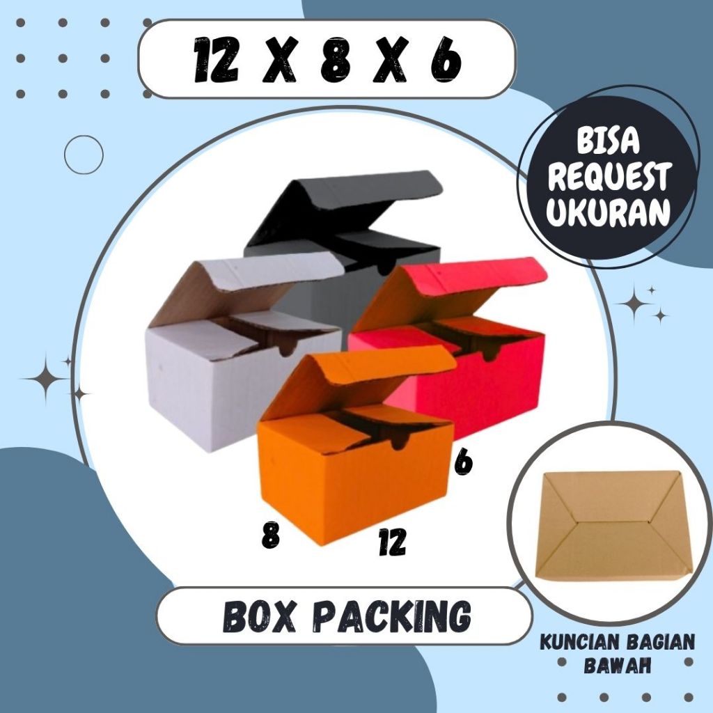 

Box 12x8x6 Kardus A0 Packing Paku Baut Karton Dus Kotak Kemasan Obat Mainan Jamu Kardus Balap