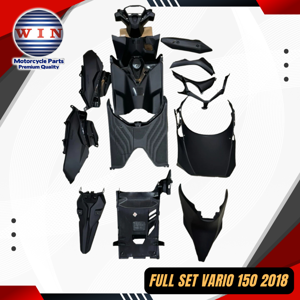 ORI WIN Paket Full Set Cover Bodi Kasar Halus Vario 125 150 New LED 2018 2019 2020 2021 2022 2023