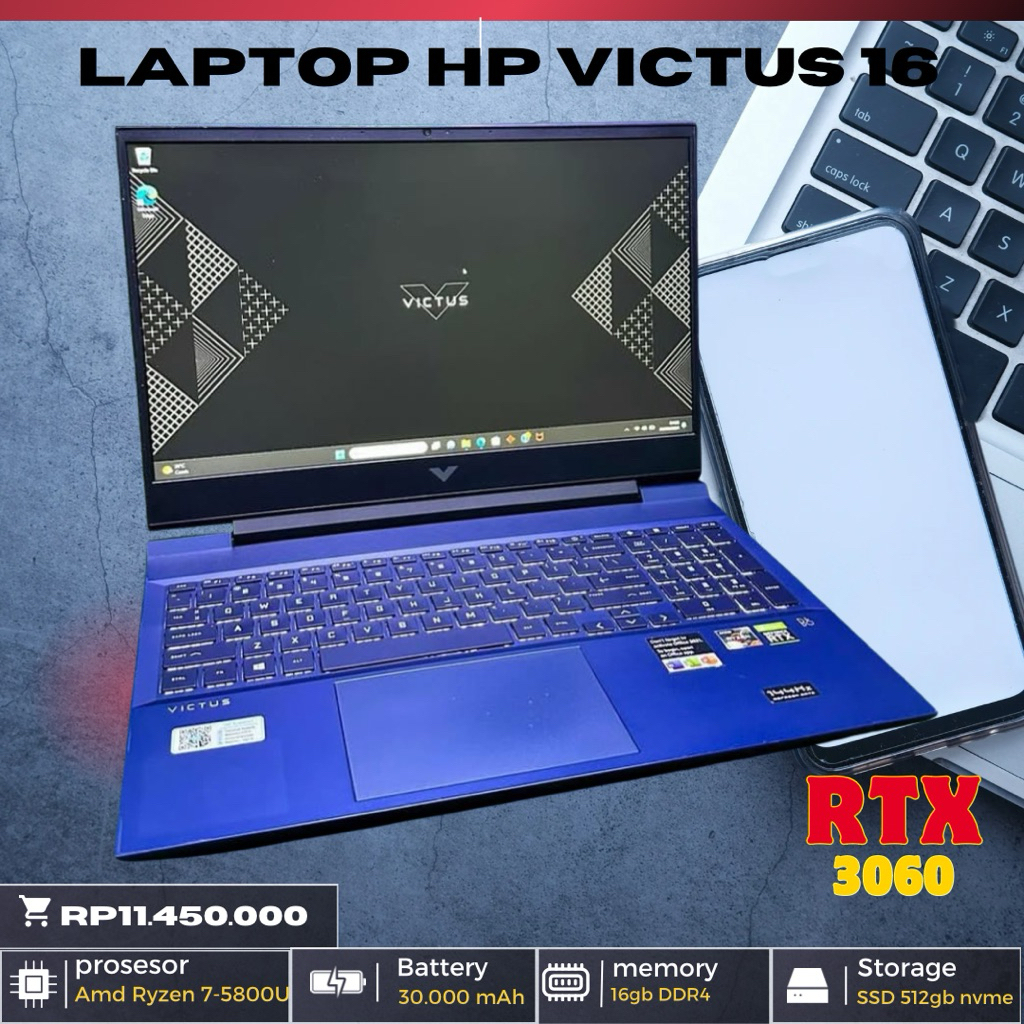 LAPTOP GAMING VICTUS 16 RTX 3060