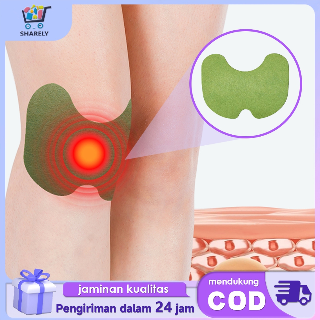 12 Lembar Koyo Lutut Herbal Koyo Nyeri Lutut Knee Patch Koyo Sendi Dengkul Penghilang Nyeri Sendi