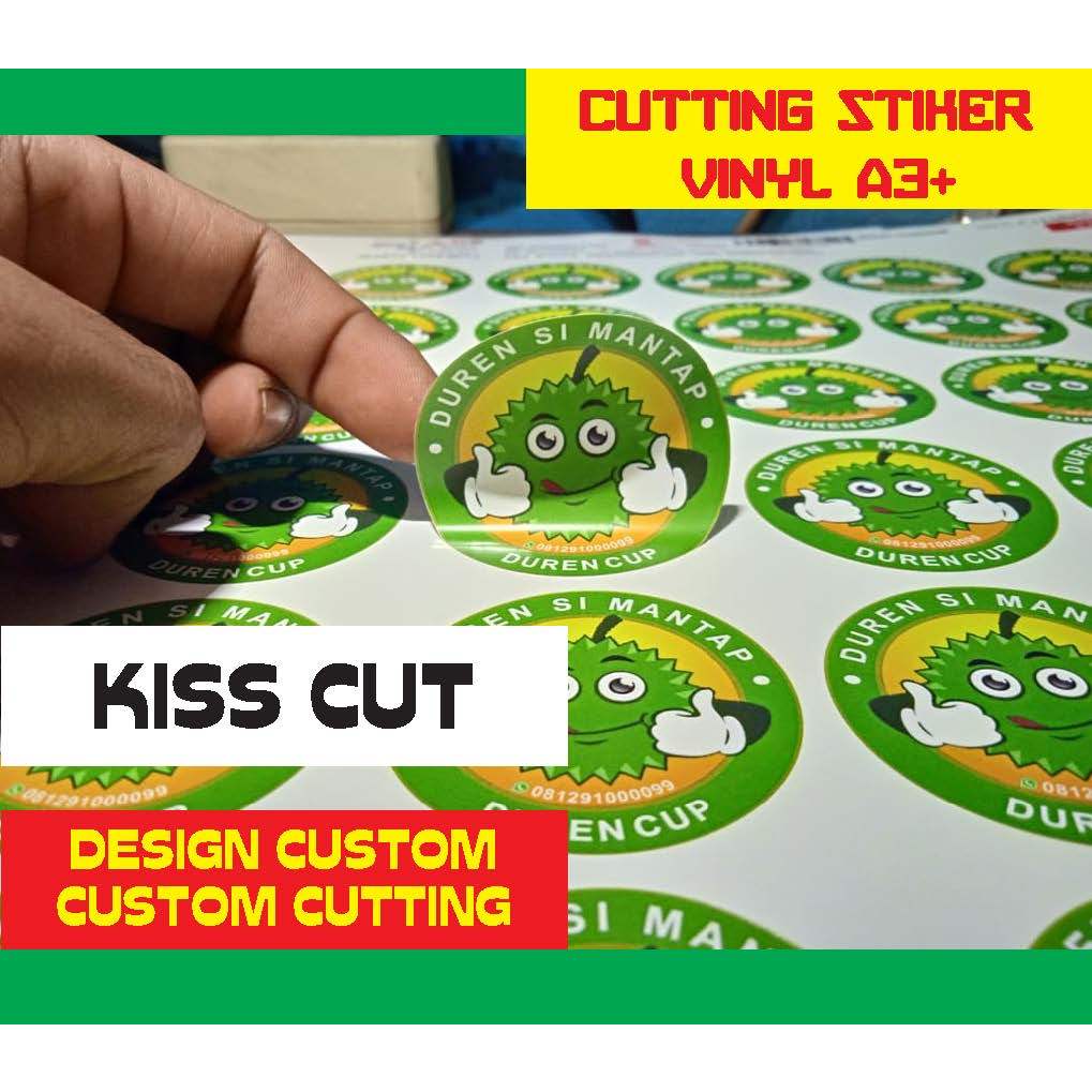 

Cetak Sticker vinyl A3+ Free Cutting / Cetak Stiker Lebel
