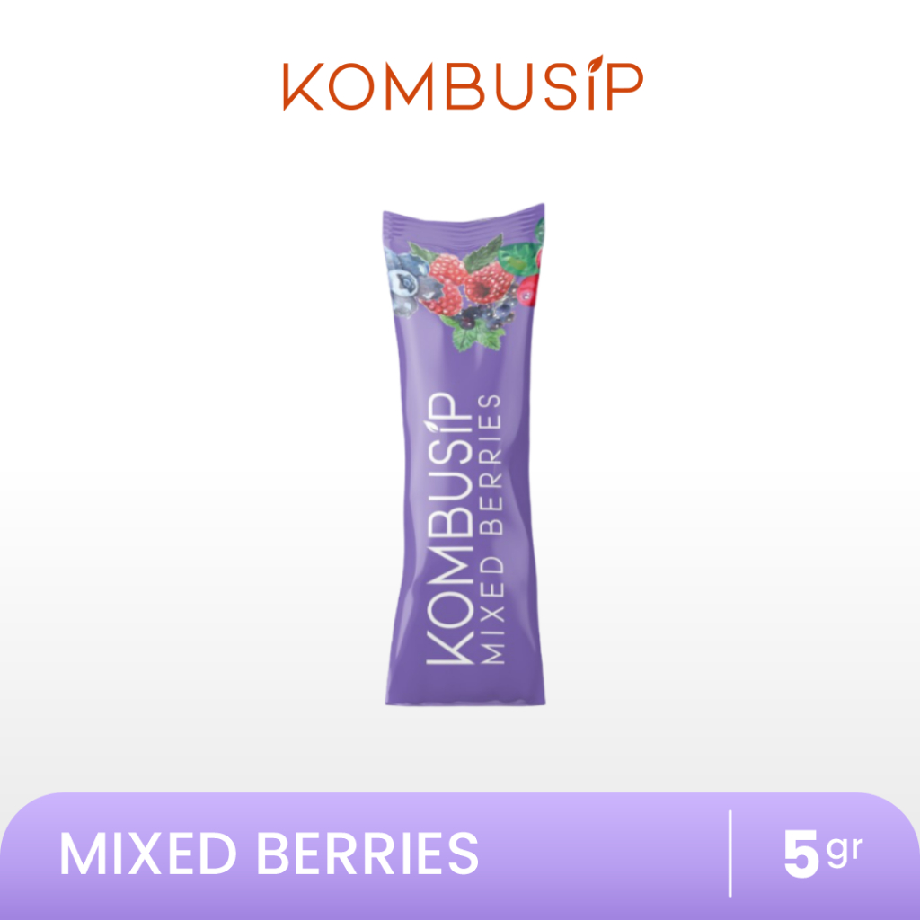 

Kombusip Mixed Berries Minuman Teh Serbuk Sehat 1 Sachet