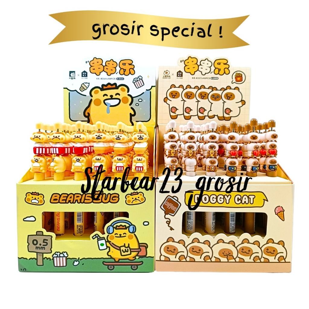 

Bolpen Gel 0.5mm String Fun Bearis Bug Kuki