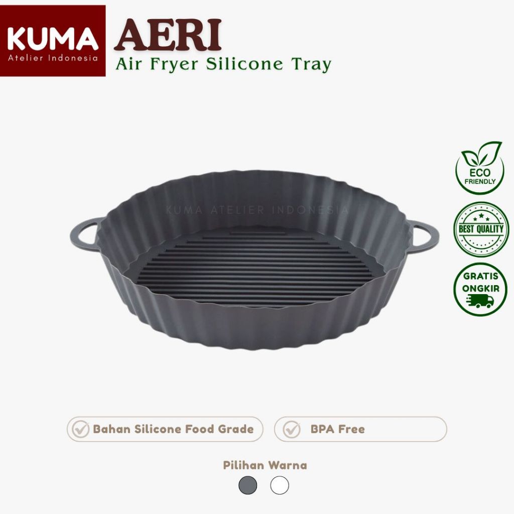 KUMA Aeri Air Fryer Silicon Tray Alas Silikon Untuk Air Fryer Baking Tray Silicon