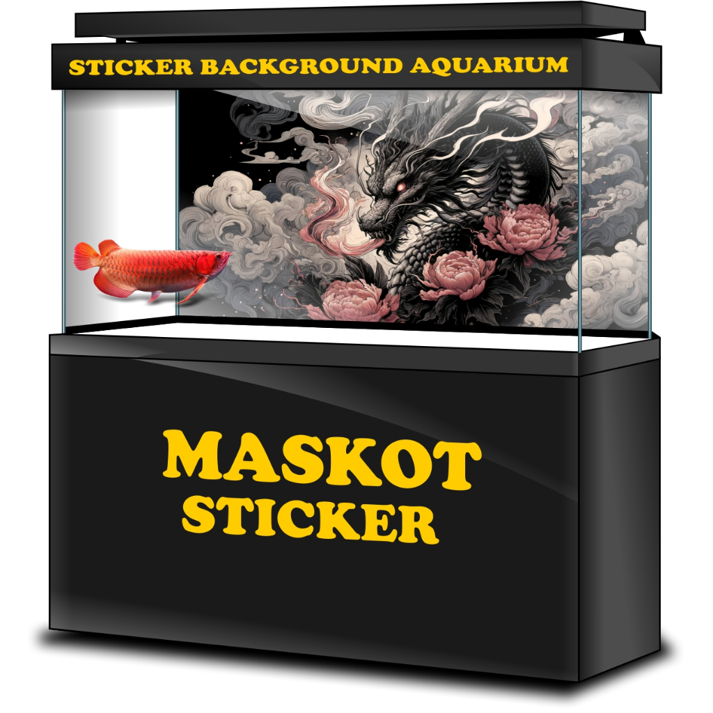 STICKER AQUARIUM, STIKER AKUARIUM, AQUASCAPE,  STIKER KACA AQUARIUM, STIKER BACKGROUND AQUARIUM, STI