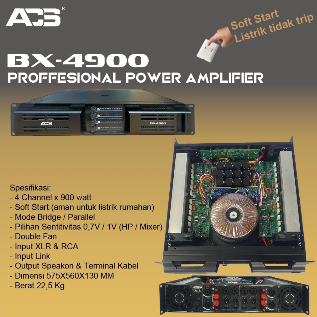 POWER AMPLI ACS BX4900 / BX 4900 / BX-4900