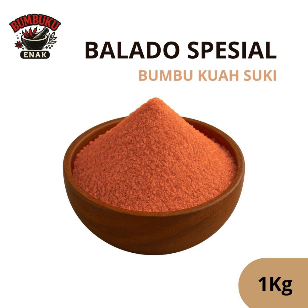 

Bumbu Kuah Suki Rasa Balado Spesial 1Kg – Kuah Pedas Gurih Lezat untuk Steamboat, Shabu, dan Masakan Rumahan