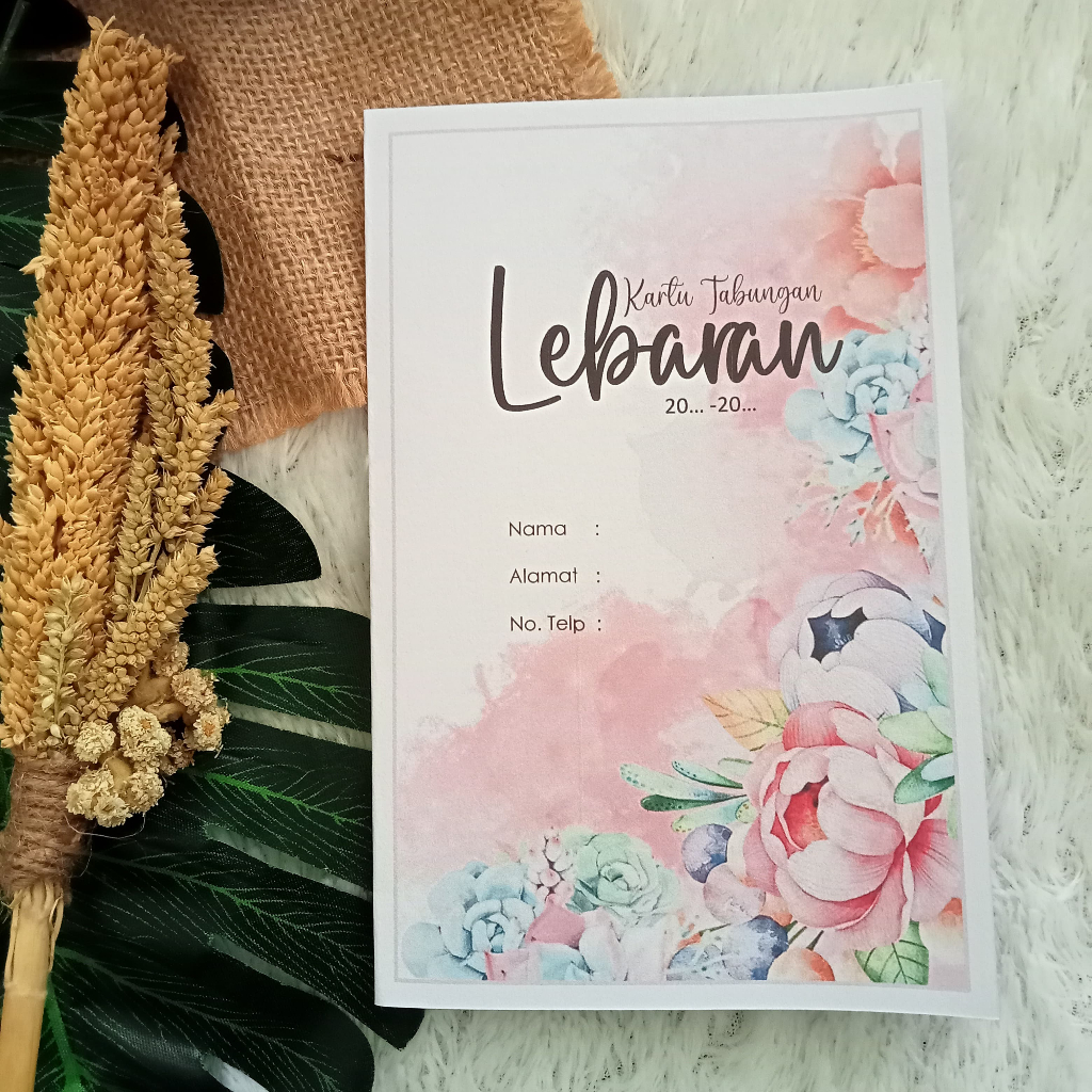 

ES88 KARTU PAKET LEBARAN PINK FLOWER UK 21,5X16,5CM LIPAT2 CETAK BOLAK BALIK