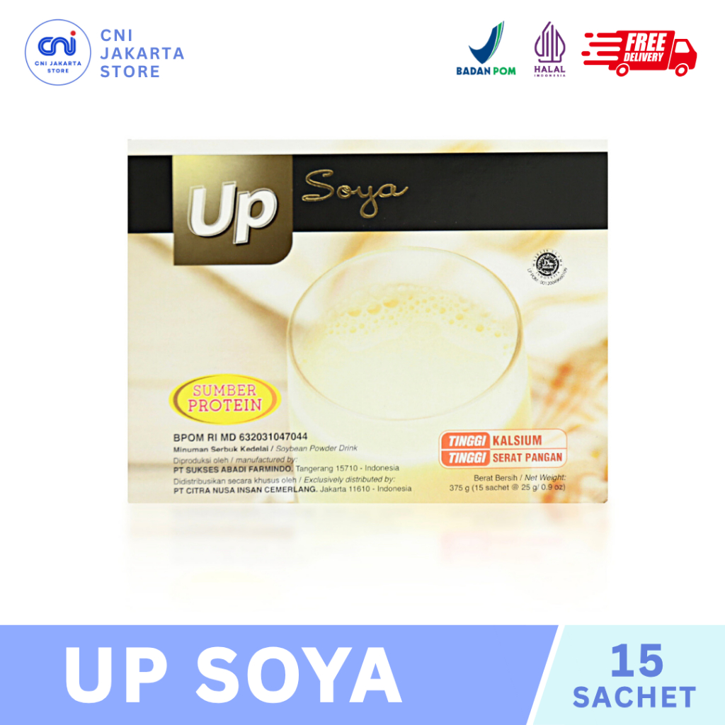 

UP SOYA (15 Sachets) - High Calcium Organic Soy Milk Powder (Susu Kacang Kedelai)