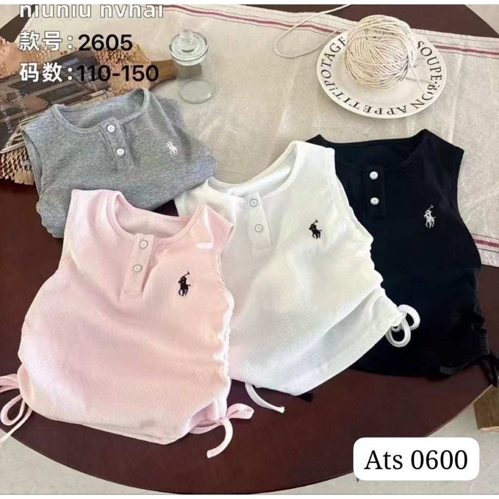 Atasan Crop Anak Perempuan | 1 - 5 Tahun