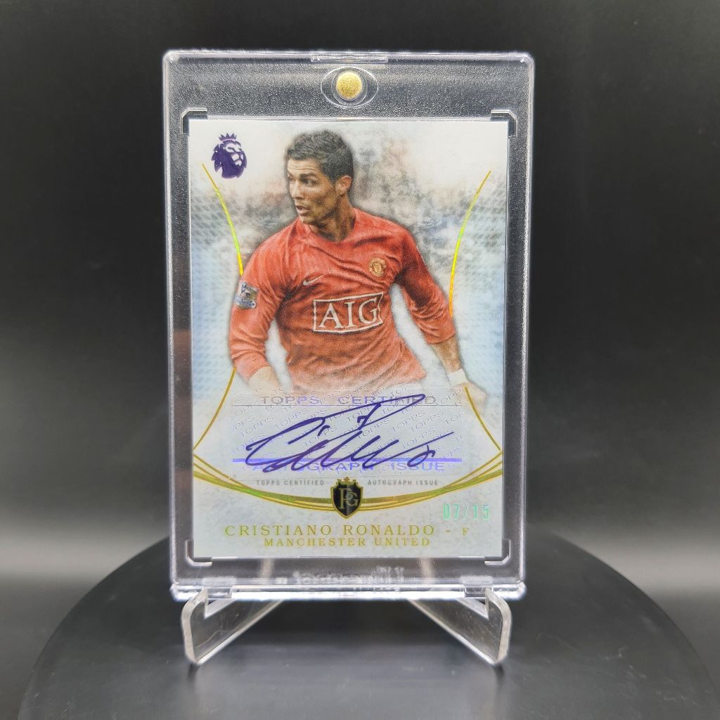 356. Kartu Bola - Custom Card 2016 Topps Premier Gold Moments Autographs #CR Cristiano Ronaldo
