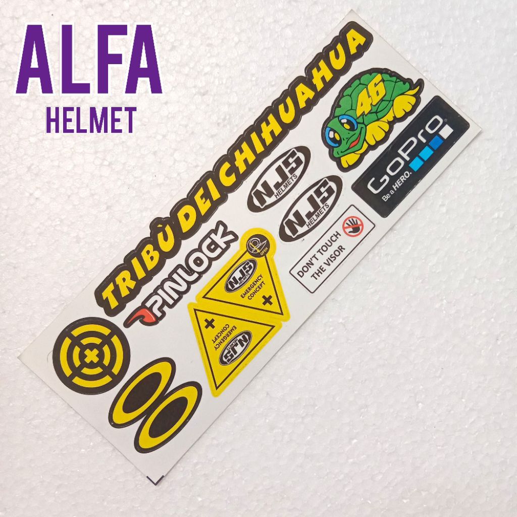 Sticker Visor Helm NJS / Stiker Visor NJS / Sticker Helm NJS