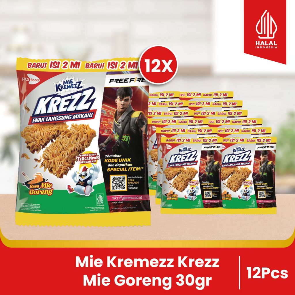 

Mie Kremezz Krezz Mie Goreng 12 Pcs