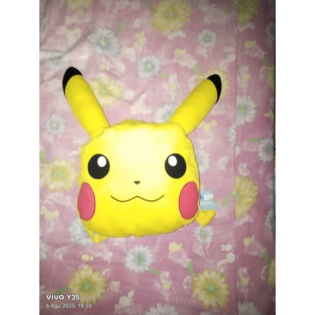 Tas Ransel kepala pikachu Banpresto newtag