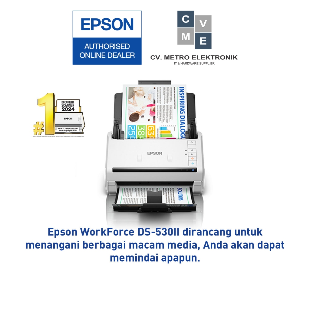 Scanner Epson DS-530II DS530II DS-530 II DS530 II DS 530 II Garansi Resmi