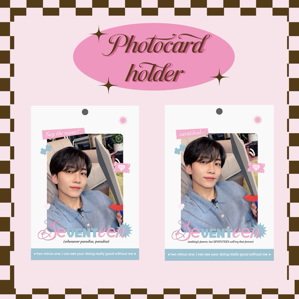 ACRYLIC Photocard holder KPOP | CUSTOM photocard holder