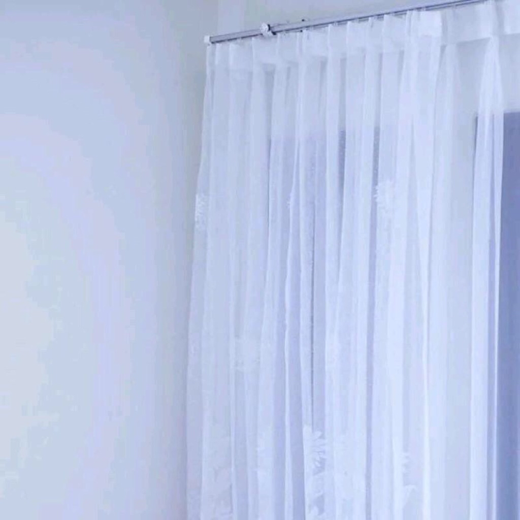 Vitrase gorden daleman gorden lapisan gorden puring gorden vitrase polos minimalis matahari